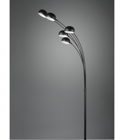 Lampadaire DITO noir : design moderne et lumière réglable