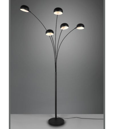 Lampadaire DITO noir : design moderne et lumière réglable