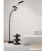 Lampadaire DITO noir : design moderne et lumière réglable