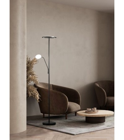 Lampadaire SORENTO : 4600 lumens, CCT, nickel ou noir