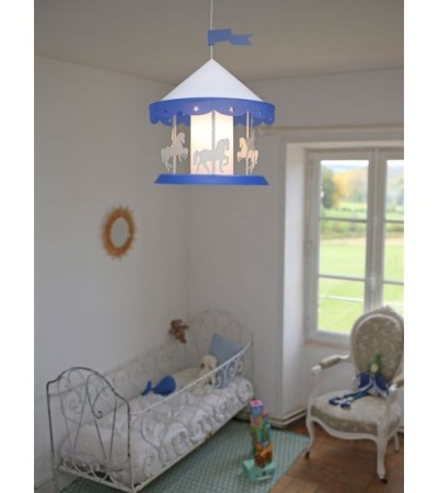 Suspension enfant MANEGE : Un luminaire féérique pour chambre d'enfant