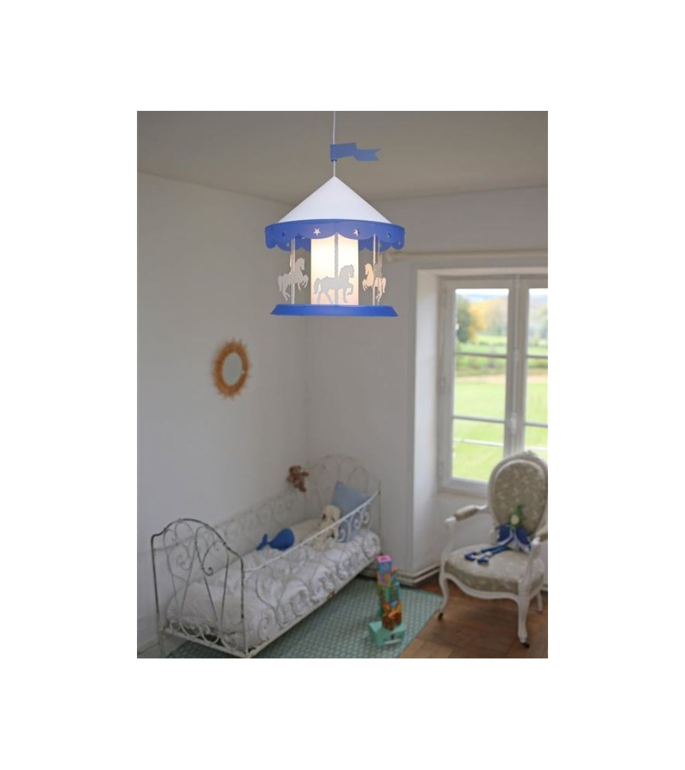 Suspension enfant MANEGE : Un luminaire féérique pour chambre d'enfant