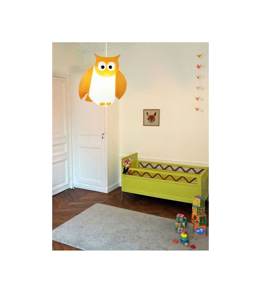 Suspension enfant HIBOU, Un luminaire poétique pour une chambre enfant