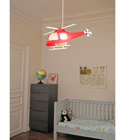 Suspension enfant HÉLICOPTÈRE : Un luminaire ludique et original