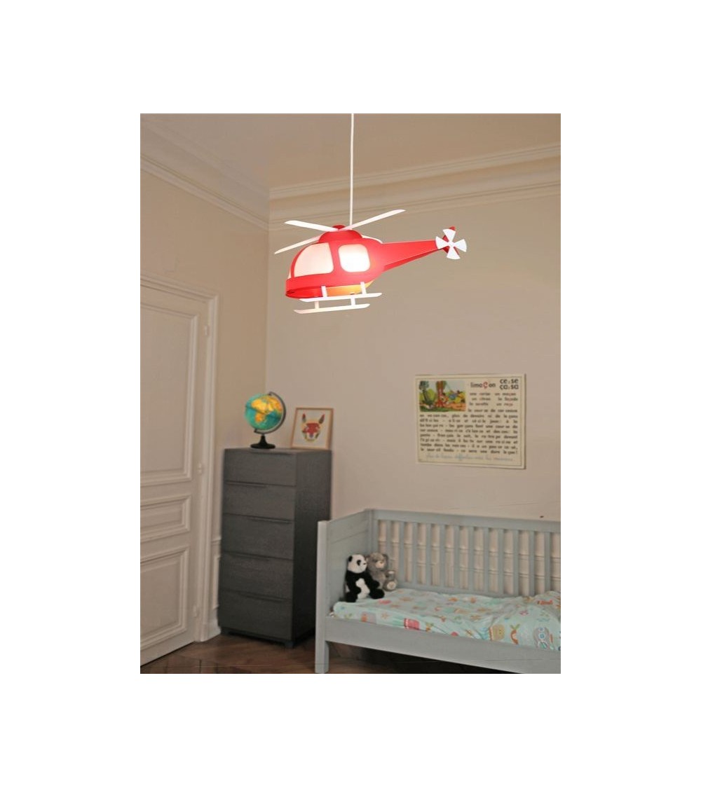 Suspension enfant HÉLICOPTÈRE : Un luminaire ludique et original