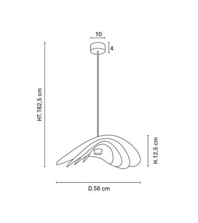 Suspension SELENITIS, aérienne et originale