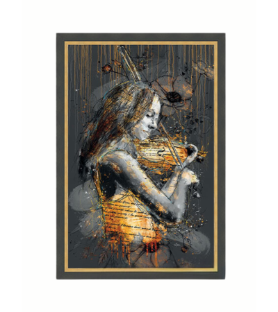 Tableau "la violoncelliste" de ROMARIC - Lumiland.fr