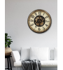 Horloge à engrenages avec verre design industriel - Lumiland.fr