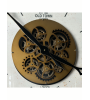 Horloge à engrenages avec verre design rétro - Lumiland.fr