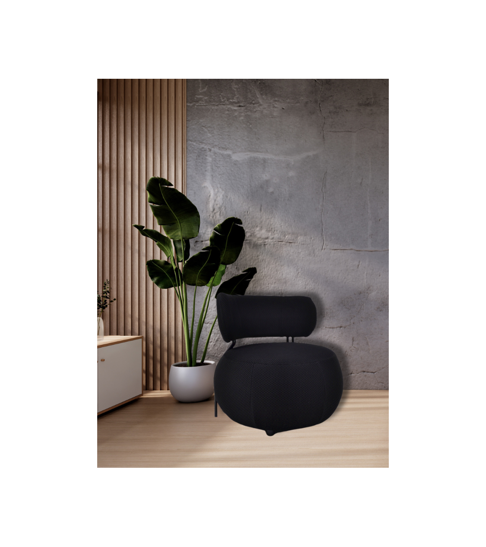 Fauteuil APRIL noir : élégance et confort - Lumiland.fr