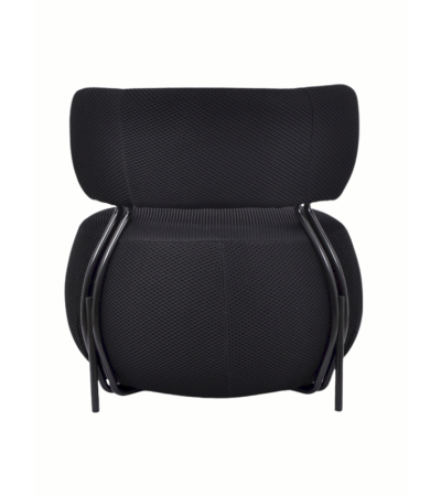 Fauteuil APRIL noir : élégance et confort - Lumiland.fr