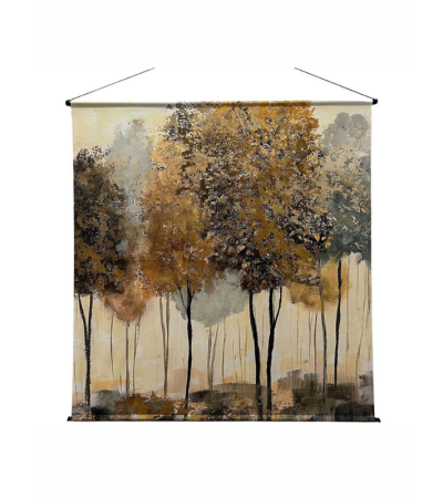 Toile Kakemono suédine arbre : élégance naturelle - Lumiland.fr