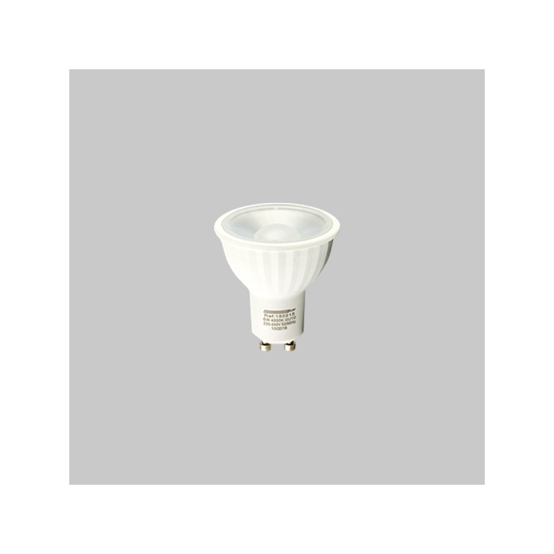 Ampoule à LEDS GU10, 6W, 4000K, blanc froid.