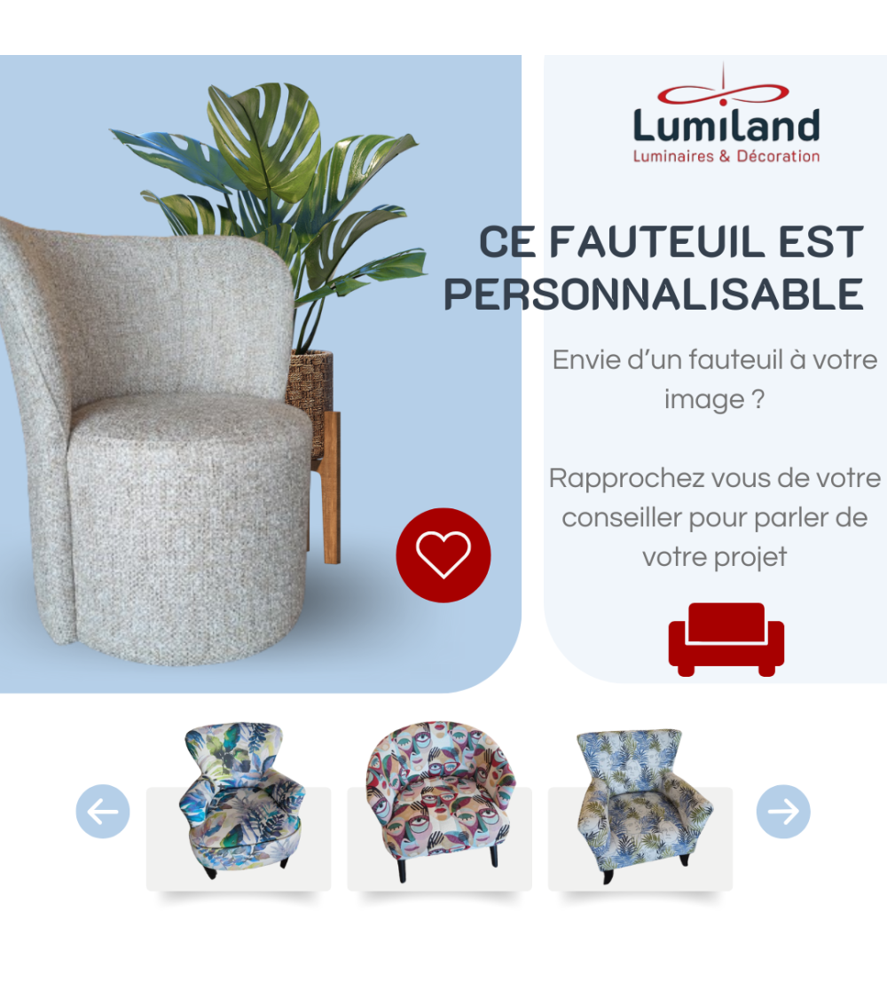 Fauteuil personnalisable - Créez votre fauteuil unique